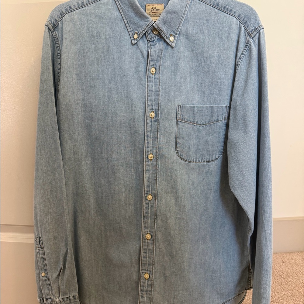 J. Crew Light Blue Casual Button Down Shirt
